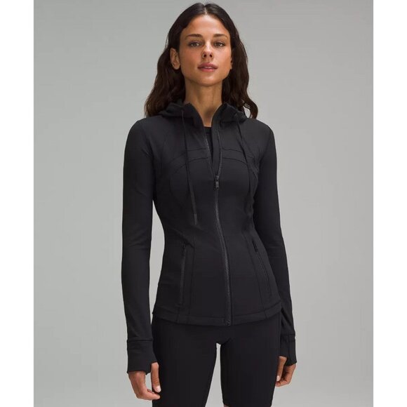 LULULEMON Women's Hooded Define Jacket Nulu Size 10 In Black - Picture 1 of 8